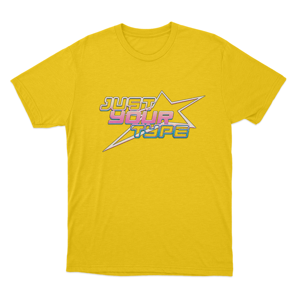 Just Your Type Unisex T Shirt Yellow Just Your Type Unisex T Shirt Yellow 1
