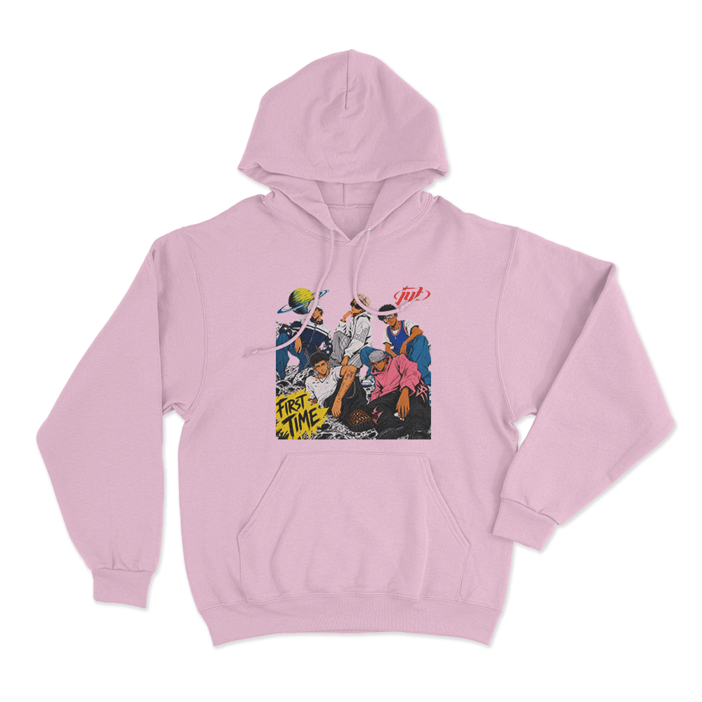 Jyt First Time Unisex Hoodie Pink Jyt First Time Unisex Hoodie Pink