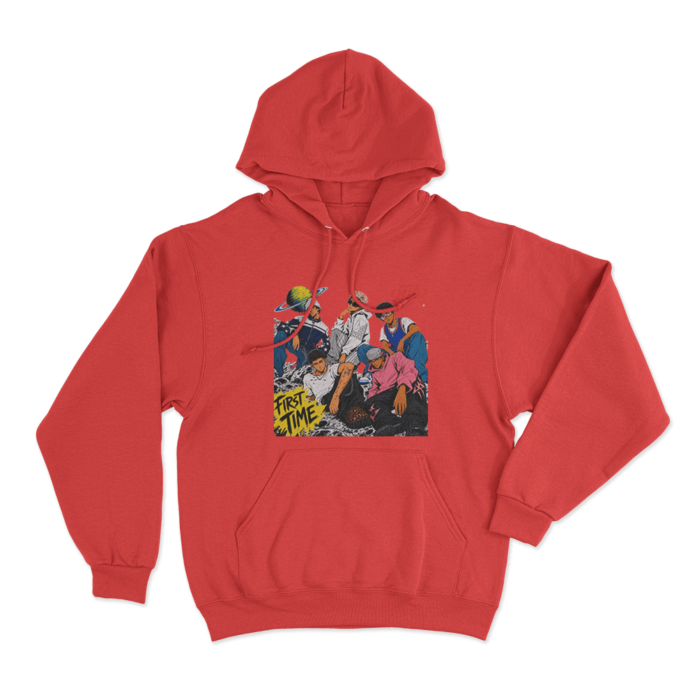 Jyt First Time Unisex Hoodie Red Jyt First Time Unisex Hoodie Red
