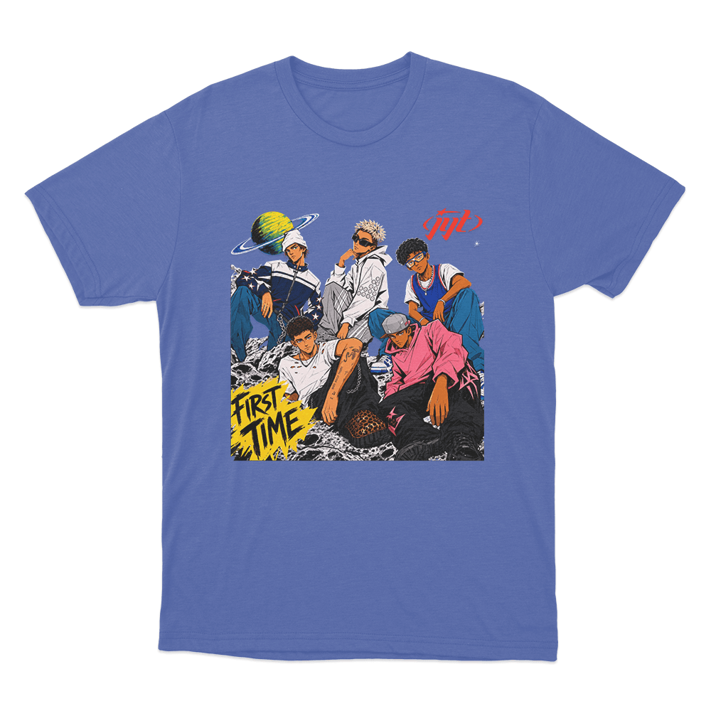 Jyt First Time Unisex T Shirt Blue Jyt First Time Unisex T Shirt Blue