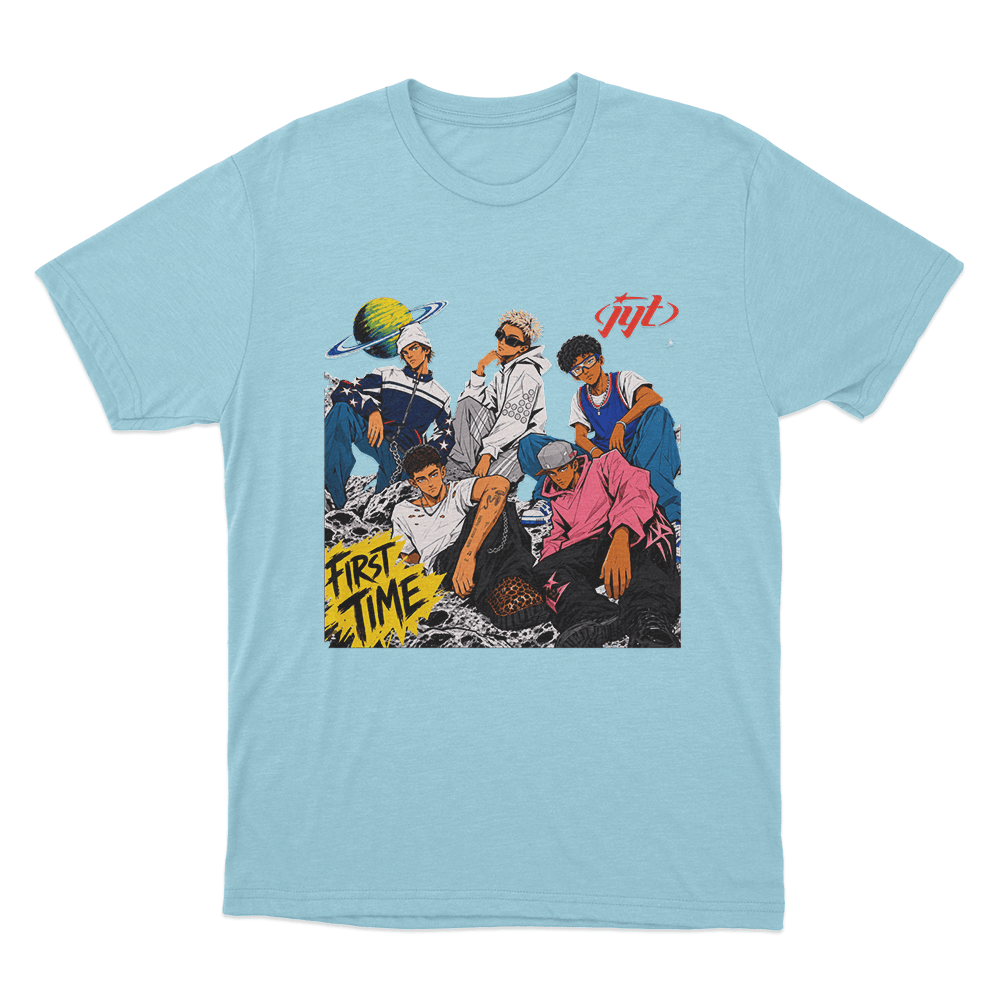 Jyt First Time Unisex T Shirt Sky Blue Jyt First Time Unisex T Shirt Sky Blue