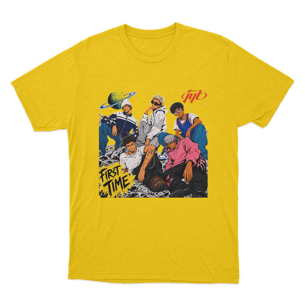 Jyt First Time Unisex T Shirt Yellow Jyt First Time Unisex T Shirt Yellow