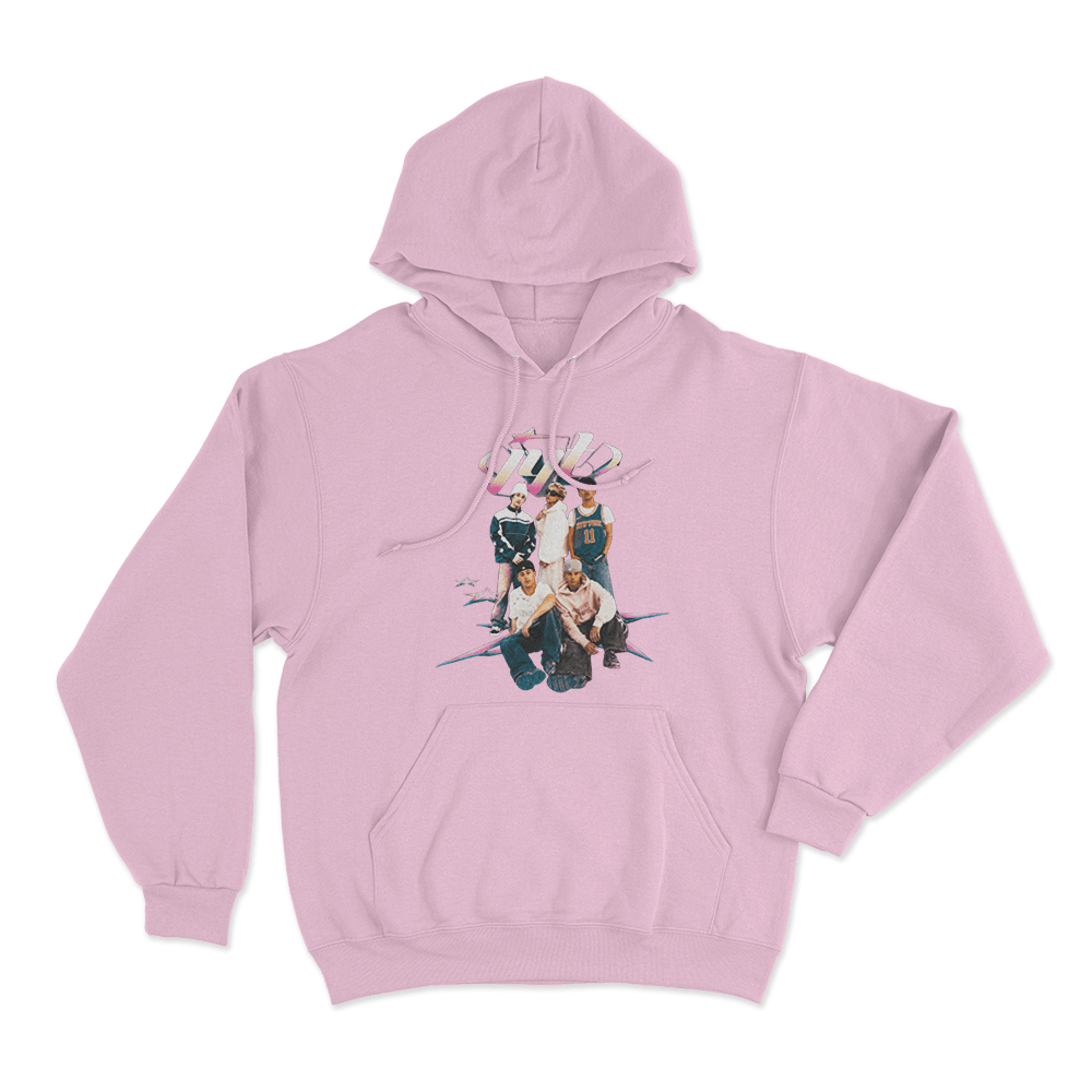 Jyt Group Portrait Unisex Hoodie Pink Jyt Group Portrait Unisex Hoodie Pink
