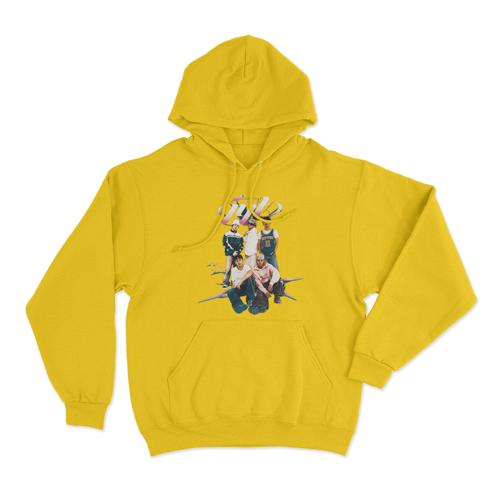 Jyt Group Portrait Unisex Hoodie Yellow Jyt Group Portrait Unisex Hoodie Yellow