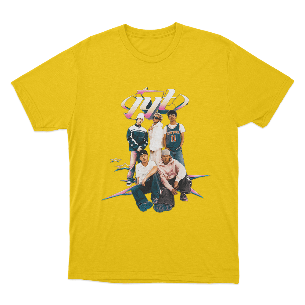Jyt Group Portrait Unisex T Shirt Yellow Jyt Group Portrait Unisex T Shirt Yellow