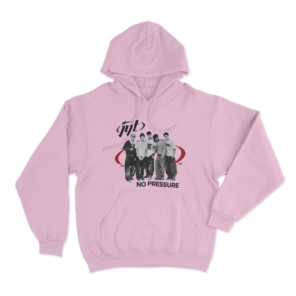 Jyt No Pressure Unisex Hoodie Pink Jyt No Pressure Unisex Hoodie Pink
