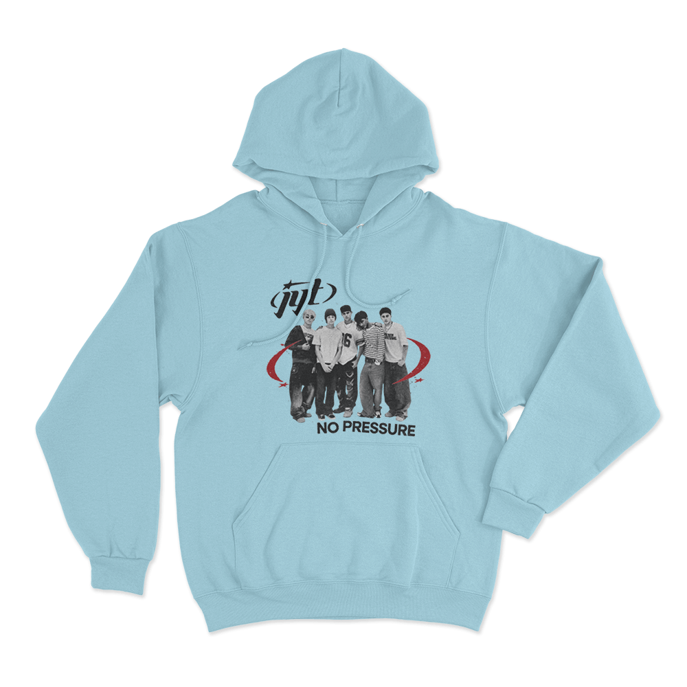 Jyt No Pressure Unisex Hoodie Sky Blue Jyt No Pressure Unisex Hoodie Sky Blue