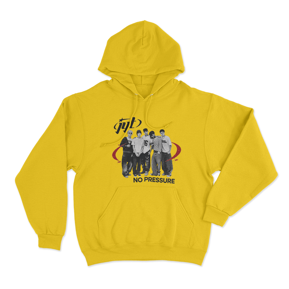 Jyt No Pressure Unisex Hoodie Yellow Jyt No Pressure Unisex Hoodie Yellow