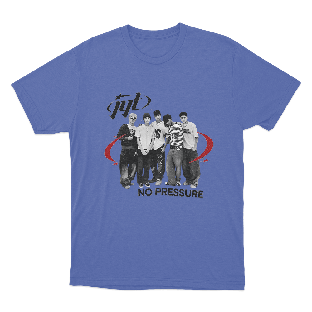 Jyt No Pressure Unisex T Shirt Blue Jyt No Pressure Unisex T Shirt Blue
