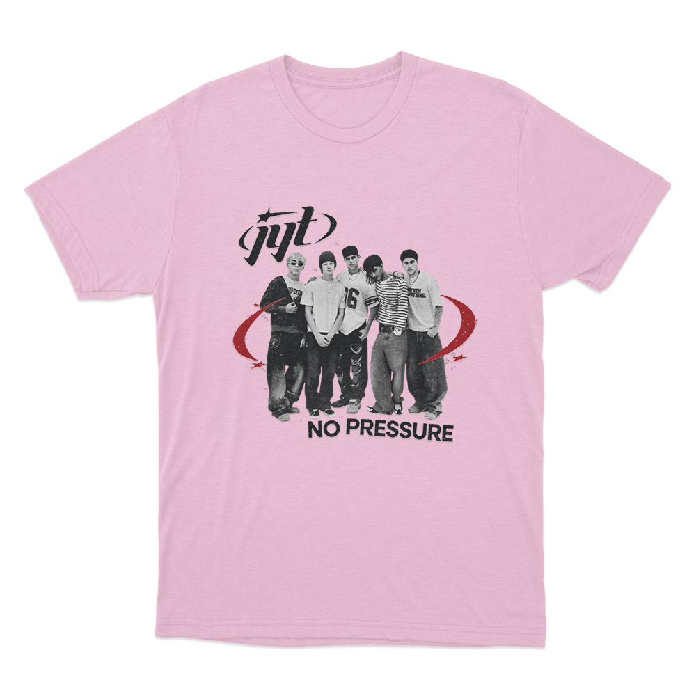 Jyt No Pressure Unisex T Shirt Pink Jyt No Pressure Unisex T Shirt Pink