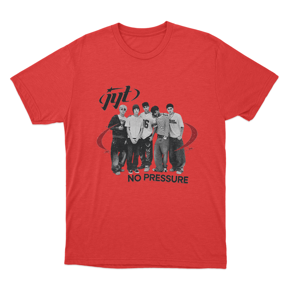 Jyt No Pressure Unisex T Shirt Red Jyt No Pressure Unisex T Shirt Red