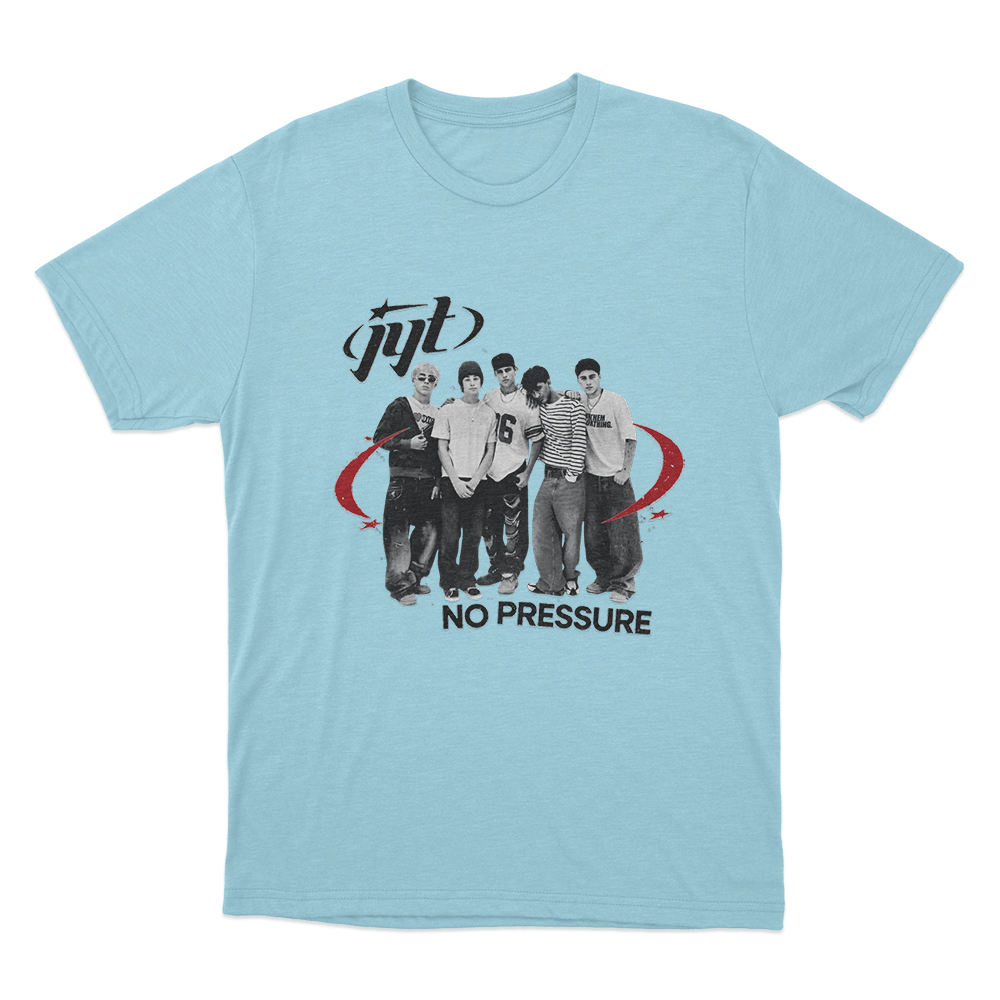 Jyt No Pressure Unisex T Shirt Sky Blue Jyt No Pressure Unisex T Shirt Sky Blue