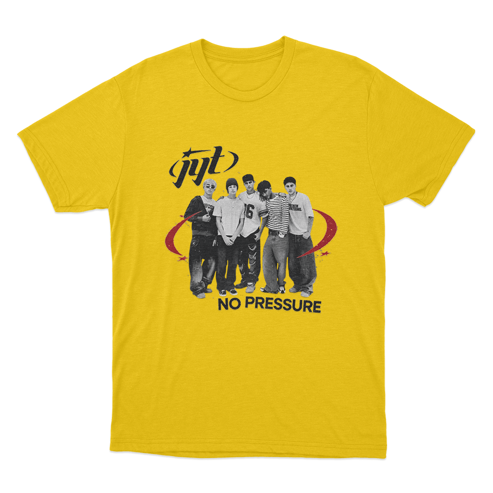 Jyt No Pressure Unisex T Shirt Yellow Jyt No Pressure Unisex T Shirt Yellow